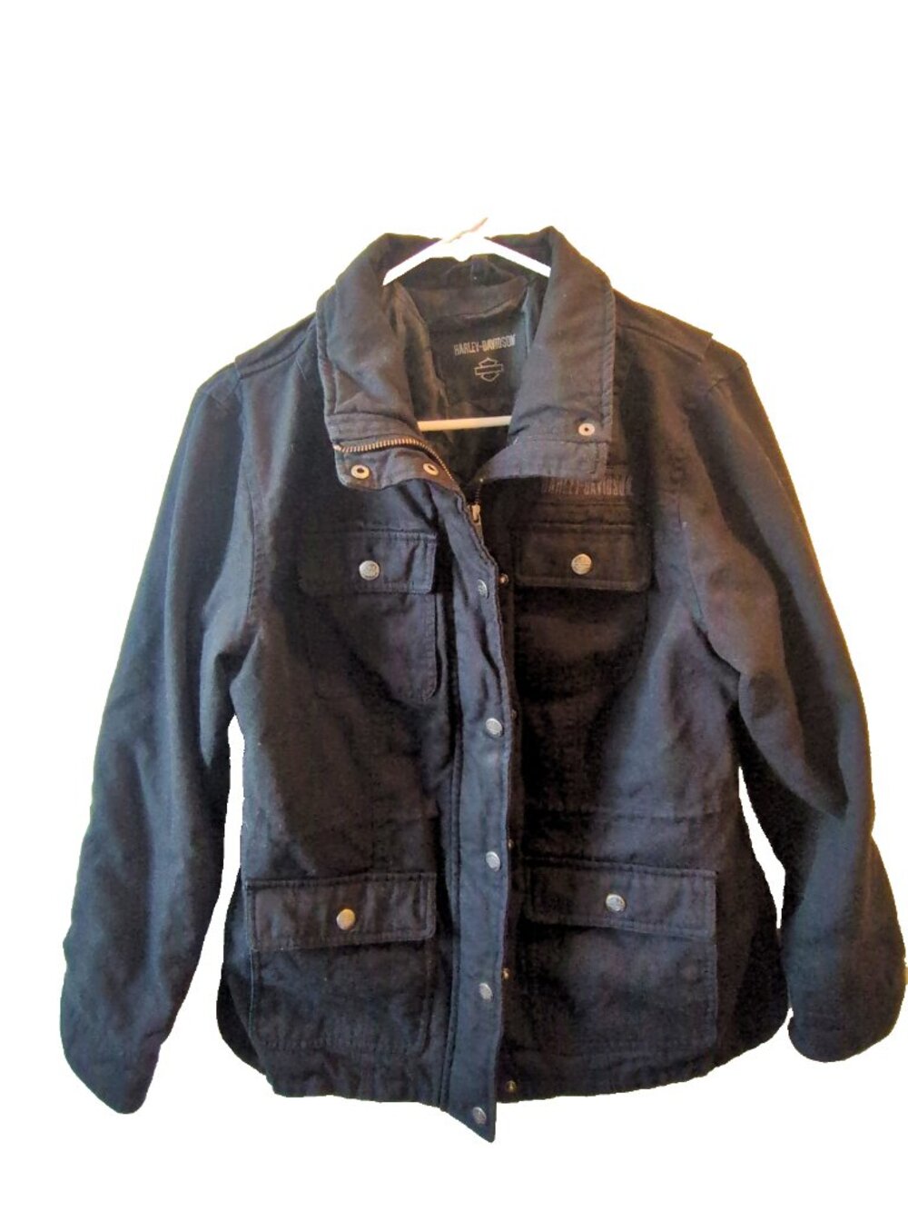Harley Davidson Women's CA Jacket Zip/Button Black Size Medium